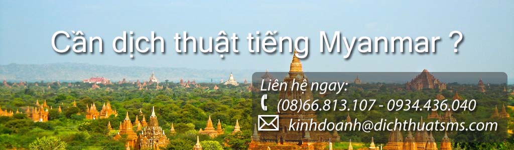 Dịch tài liệu tiếng Myanmar - Công ty Dịch Thuật SMS